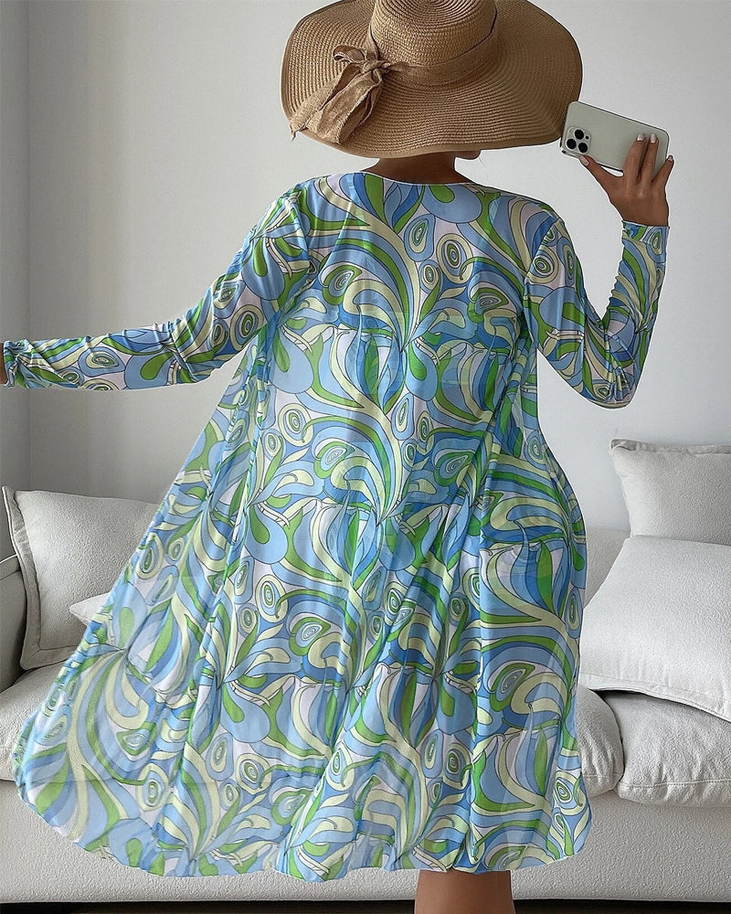 Karoline | 3-piece printed bikini set