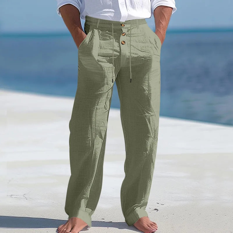 Emile | Summer Button Waist Trousers
