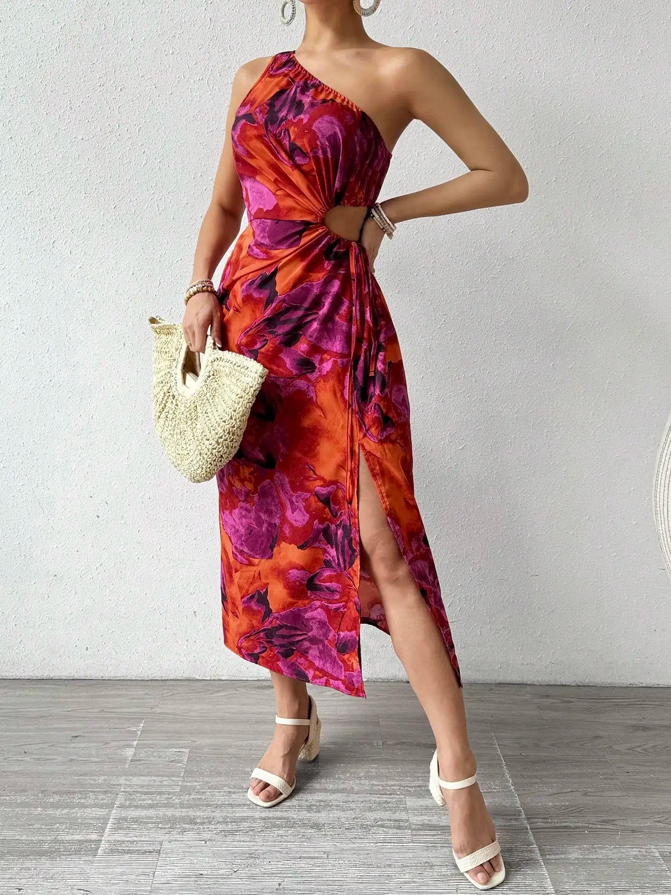 Sandra | One-Shoulder Knotted Bodycon Dress