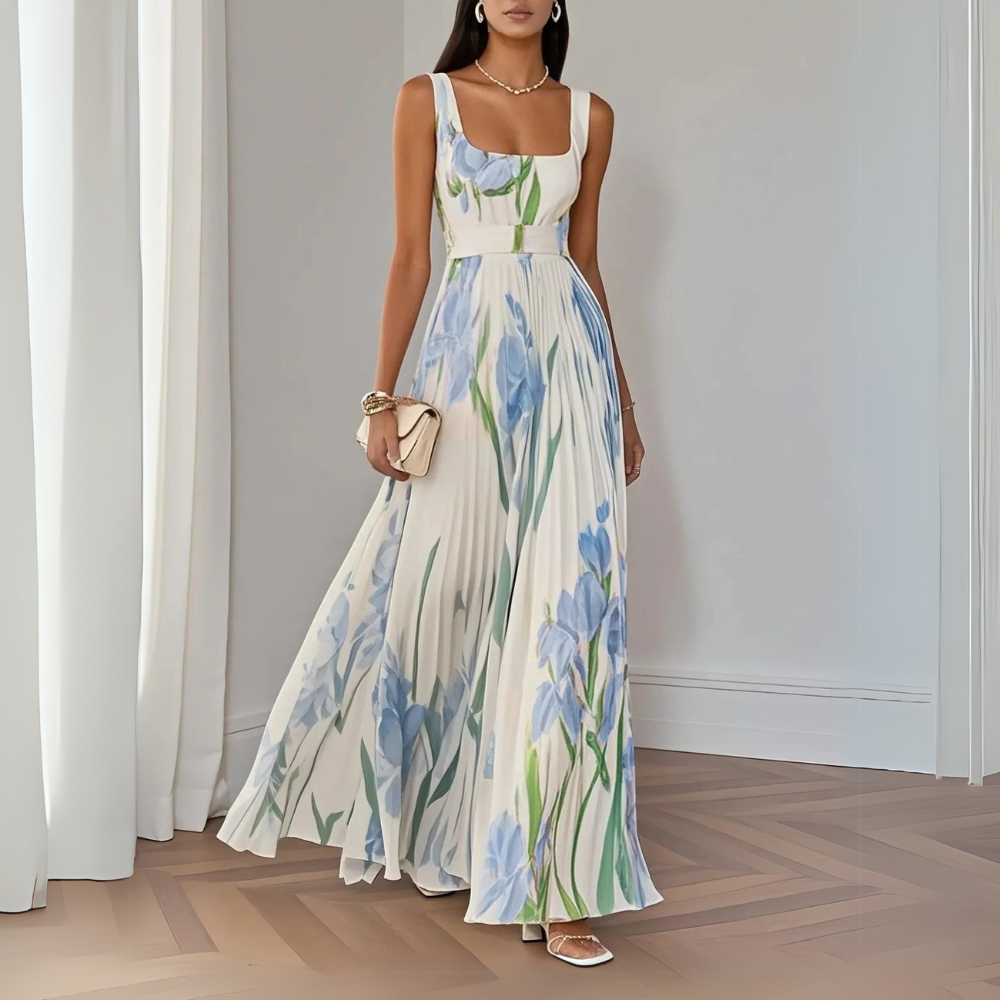 Revina™ | Elegant Floral Maxi Dress