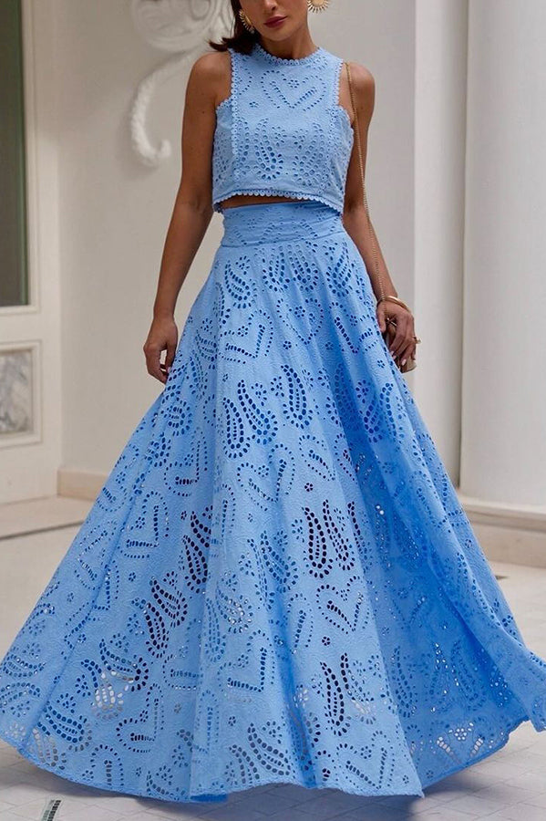 Maura | High waisted lace set