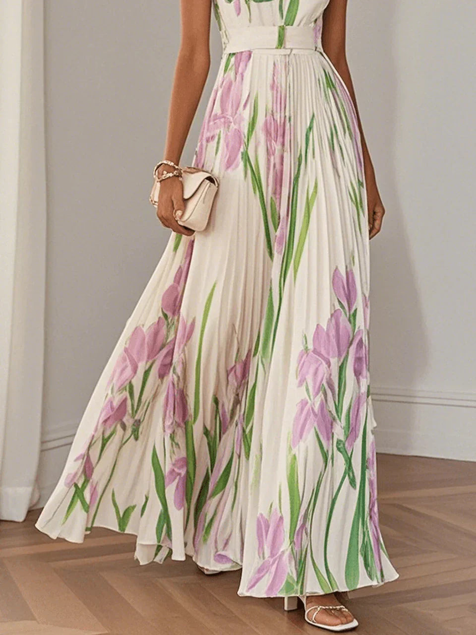 Revina™ | Elegant Floral Maxi Dress