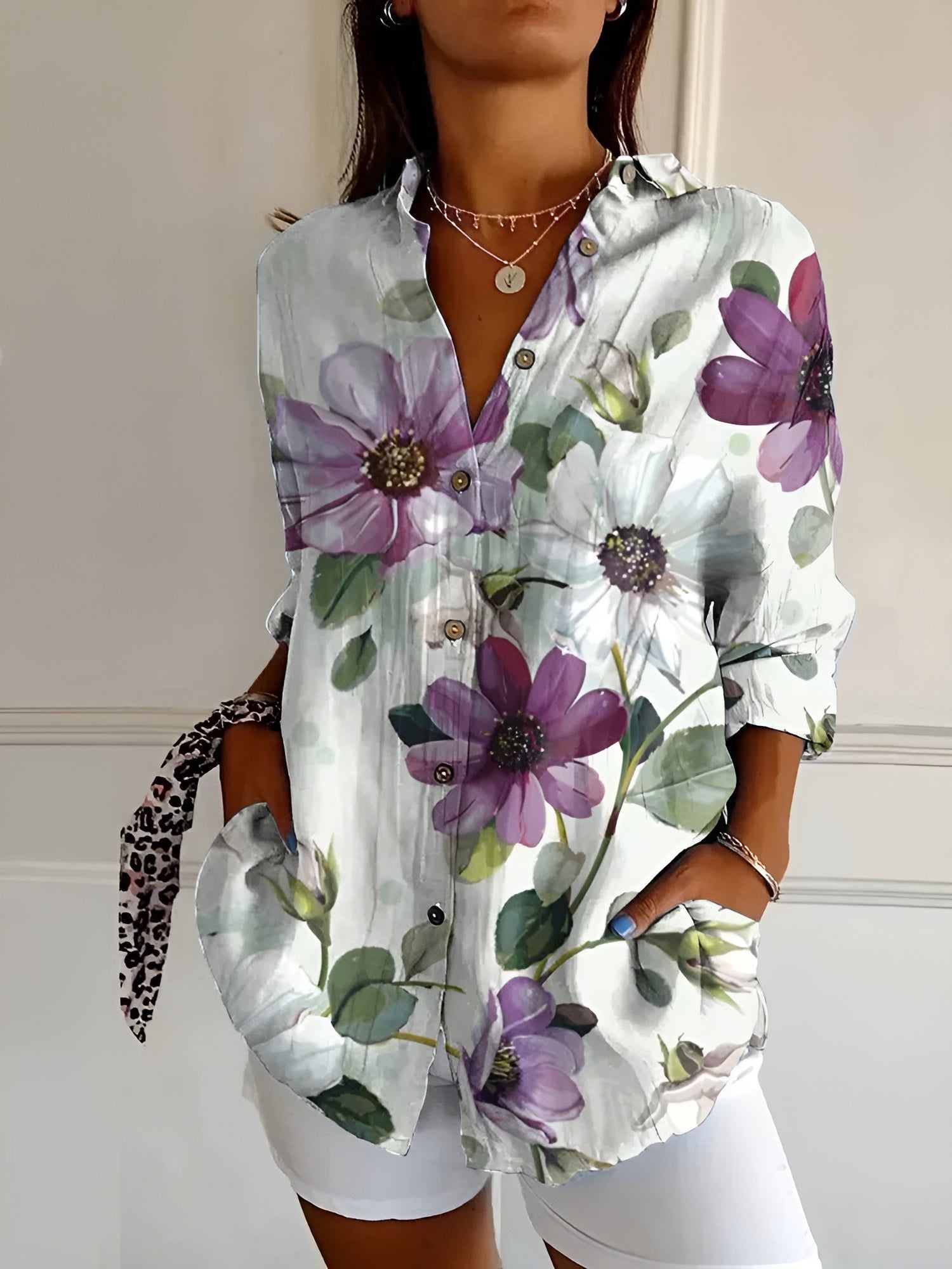 Maia | Floral Wave Blouse