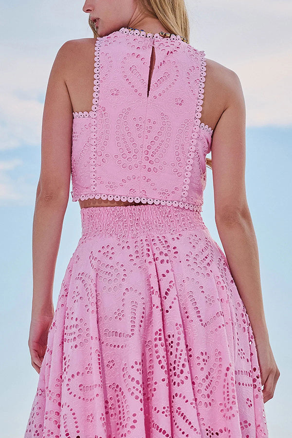 Maura | High waisted lace set