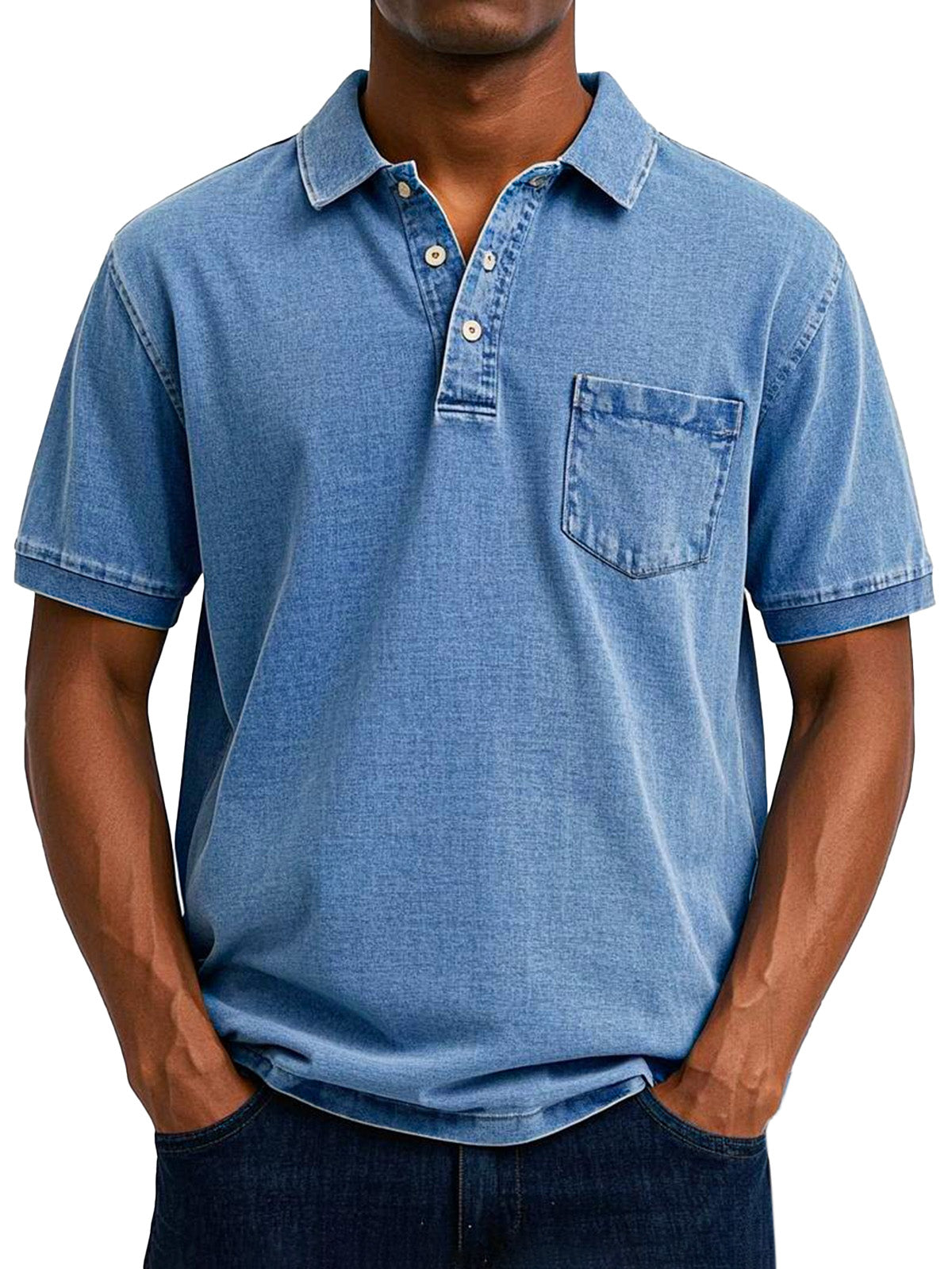 Maxime | Stylish Denim Polo Shirt for Men