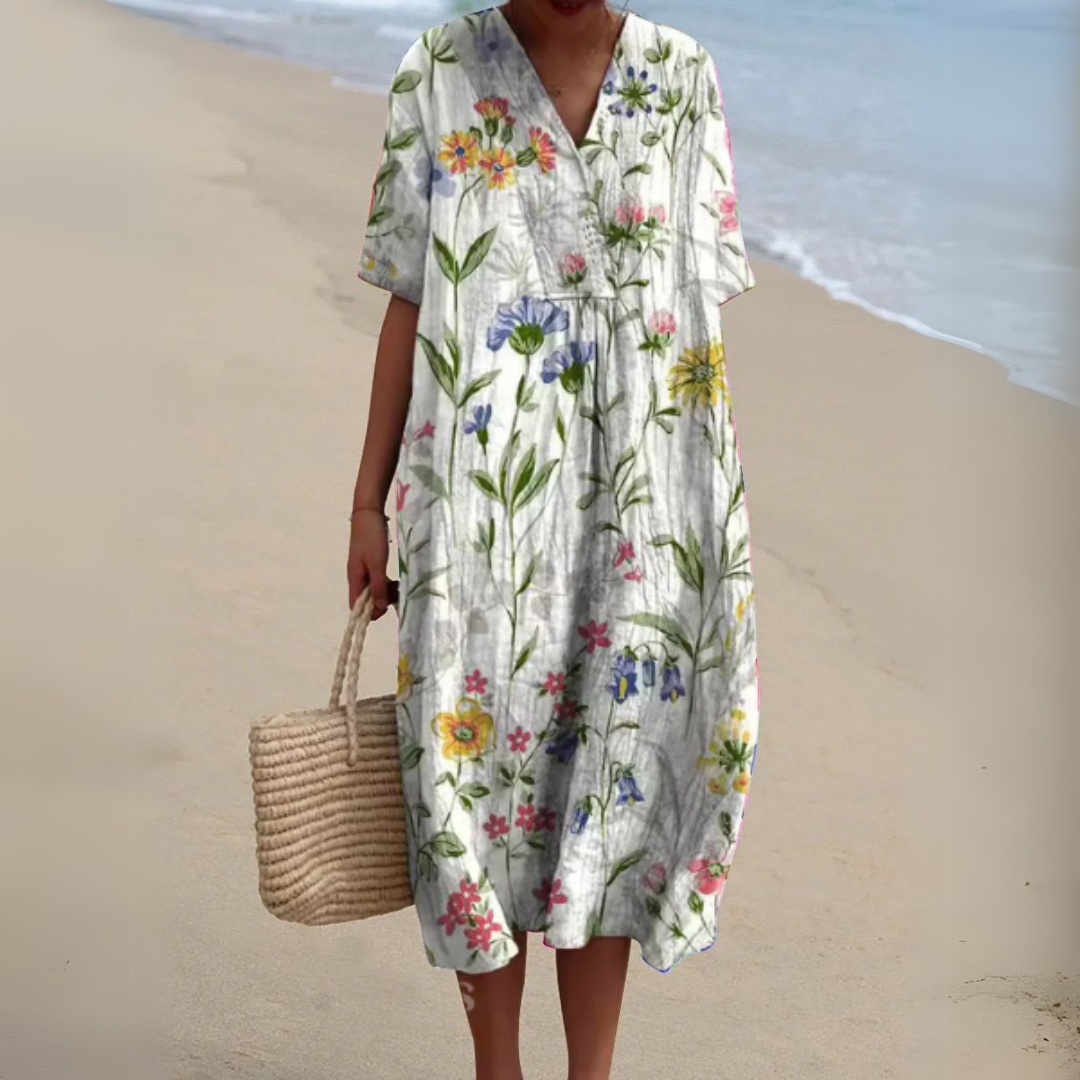 Nathalie | Elegant Floral Dress