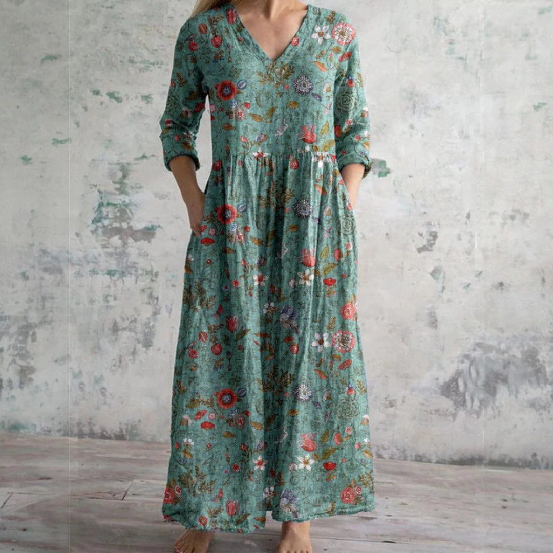Sophie | Comfortable Summer Floral Maxi Dress