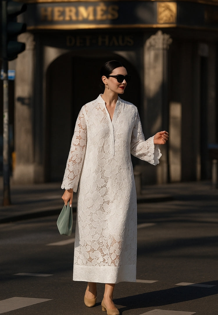 Amber | Elegant Lace Long Dress