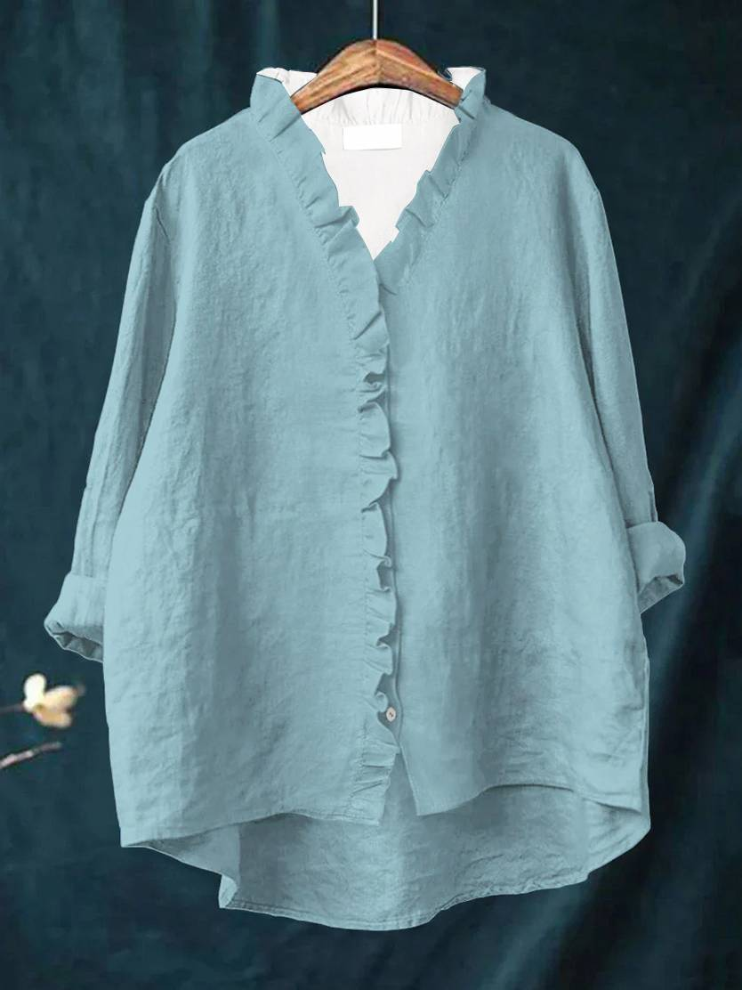 Mia | Elegant Shirt with Ruffle Detail