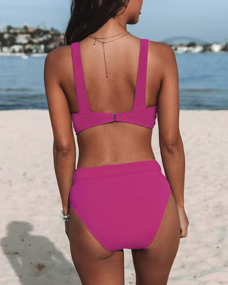 Hilde - Simple High Waist Swimsuit