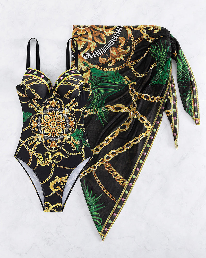 Darius – Finally, a swimsuit with a push-up effect and matching beach skirt