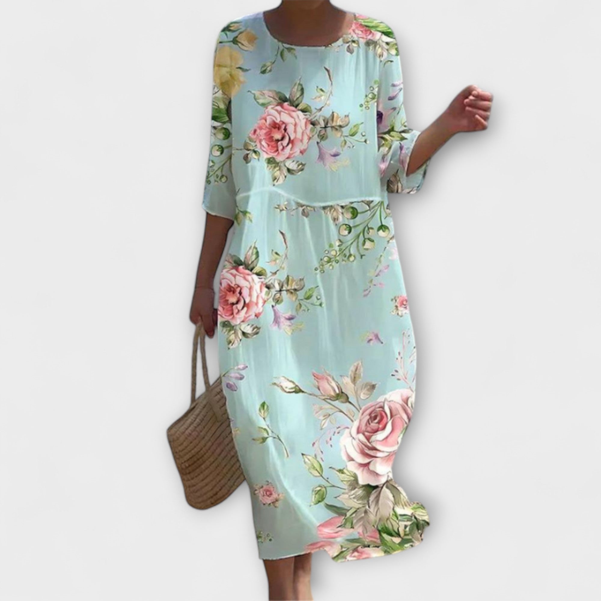 Marie | Stylish Floral Midi Dress