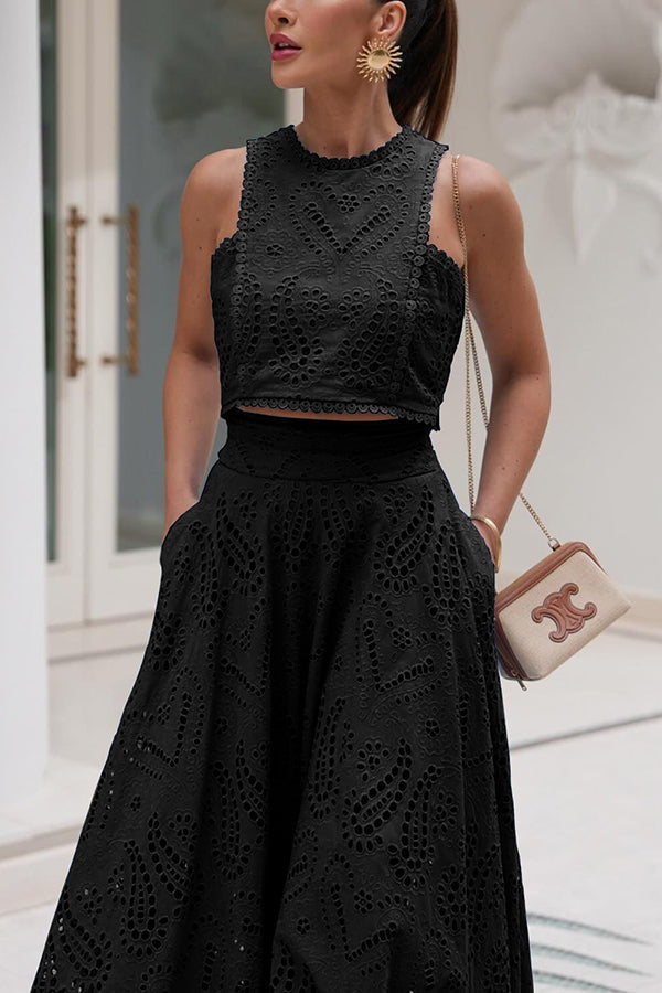 Maura | High waisted lace set