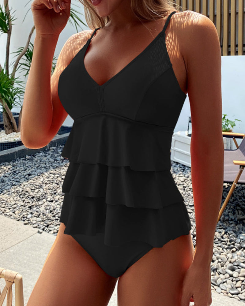 Lia - Stylish Swimsuit with Elegant Ruffles