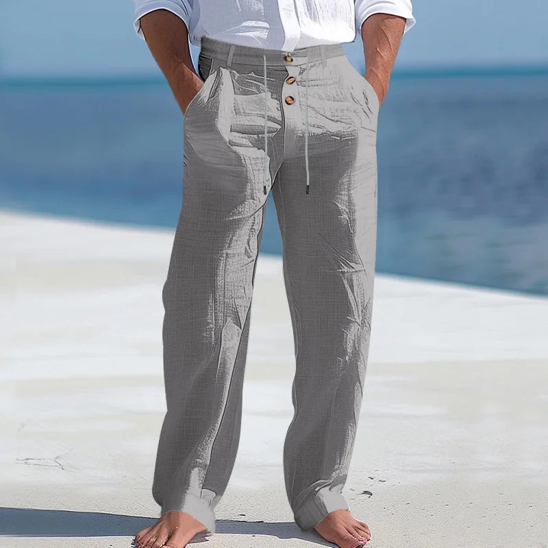Emile | Summer Button Waist Trousers