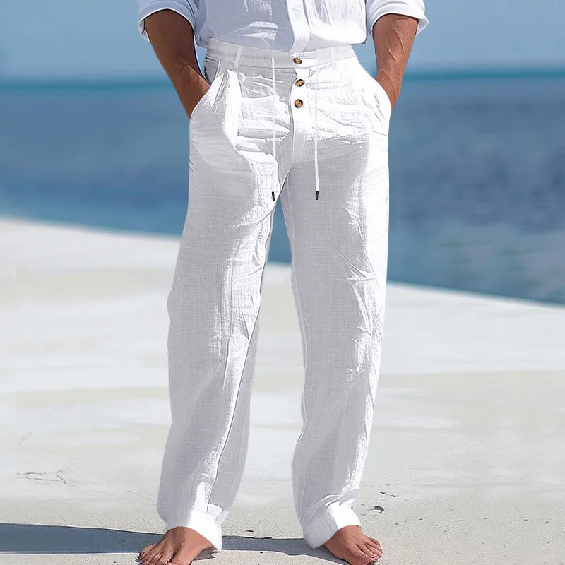 Emile | Summer Button Waist Trousers