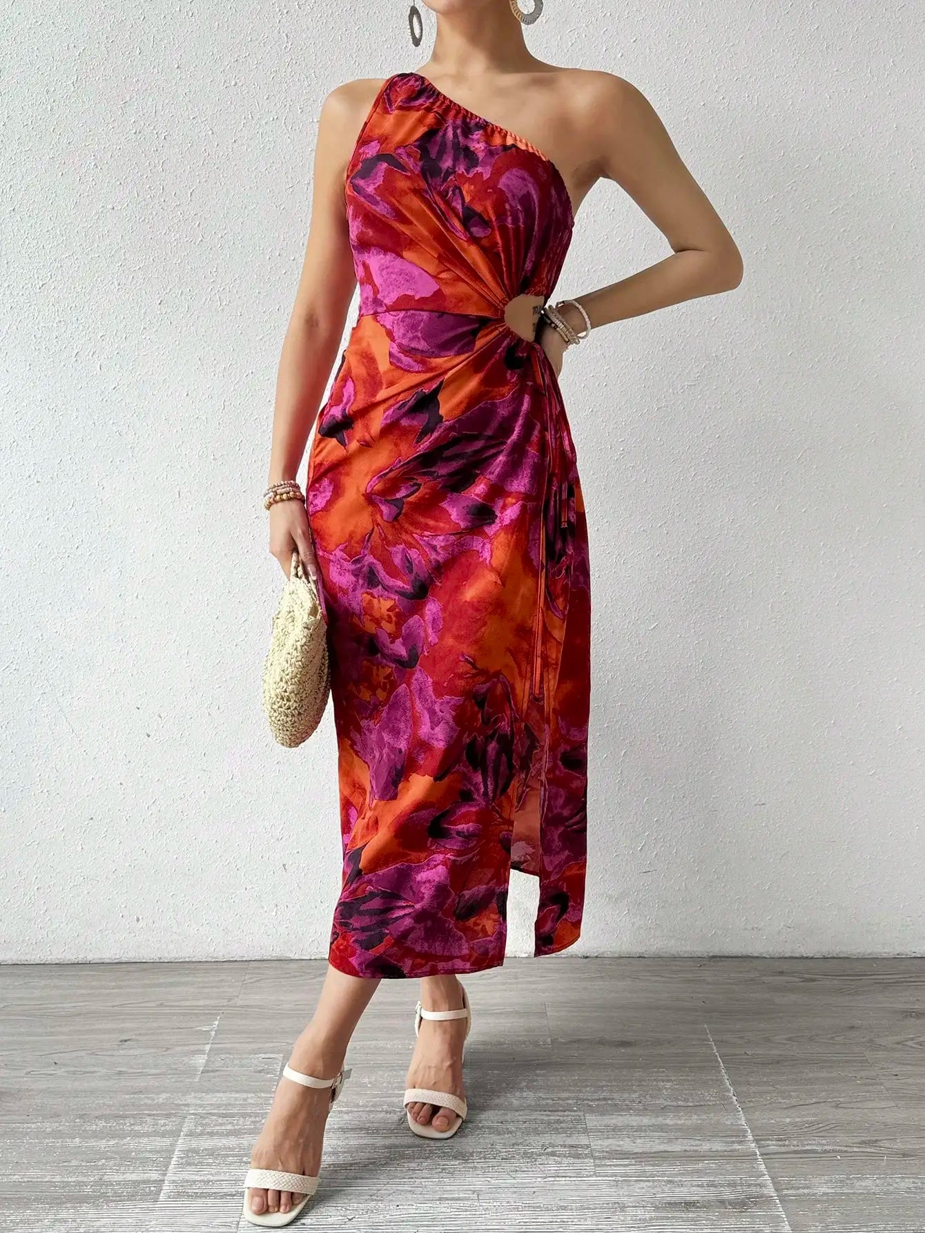 Sandra | One-Shoulder Knotted Bodycon Dress