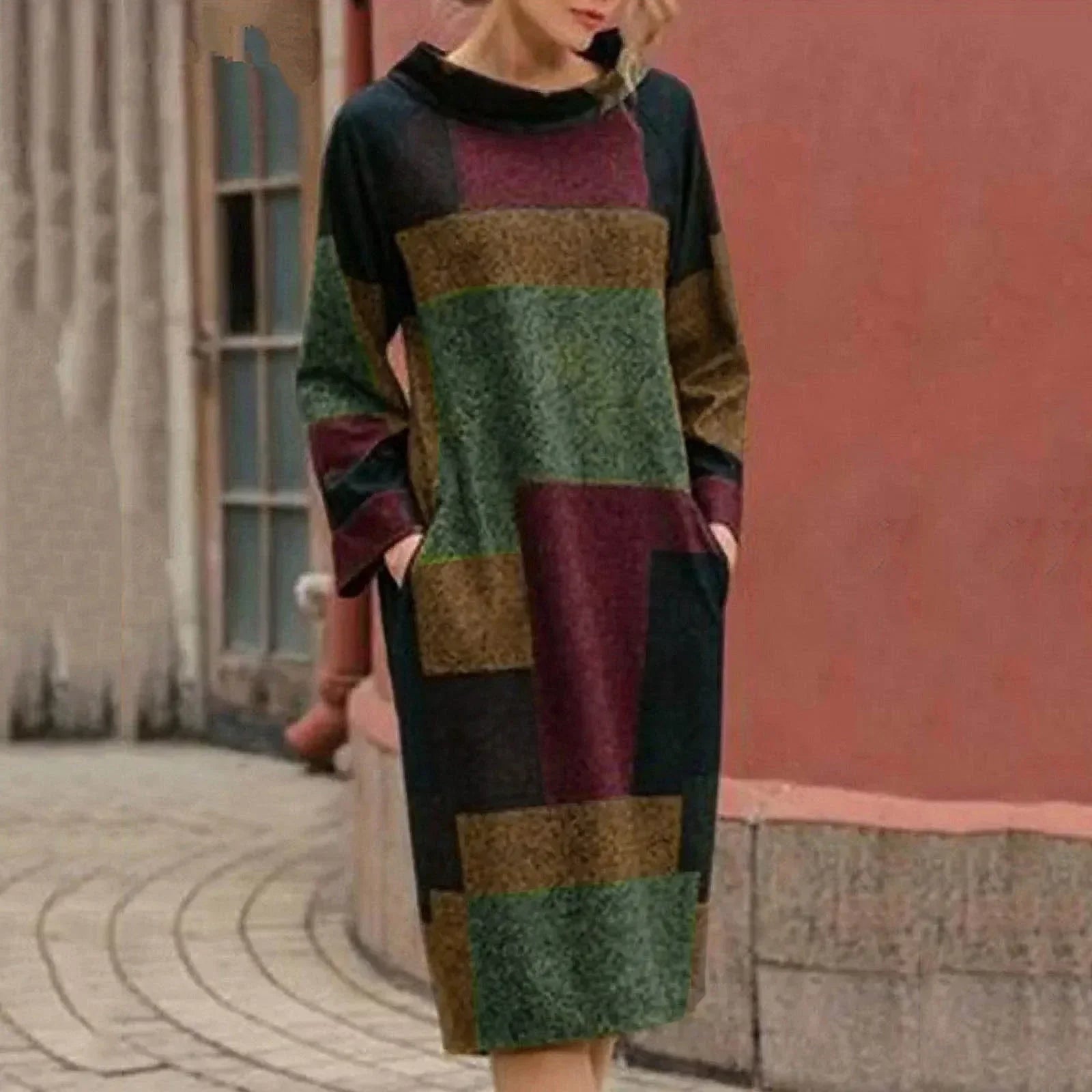 Chelsy™ - Vintage Patchwork Midi Dress