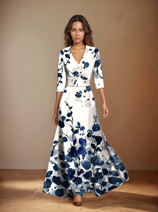 Quendolin | Elegant Floral Maxi Dress