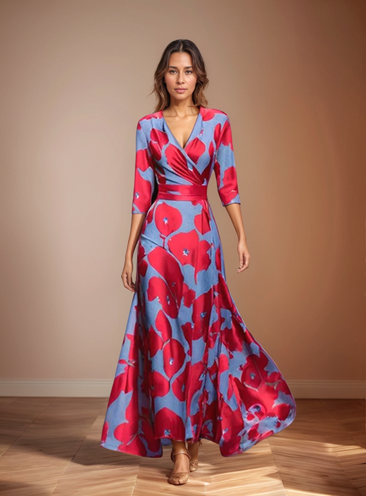 Quendolin | Elegant Floral Maxi Dress