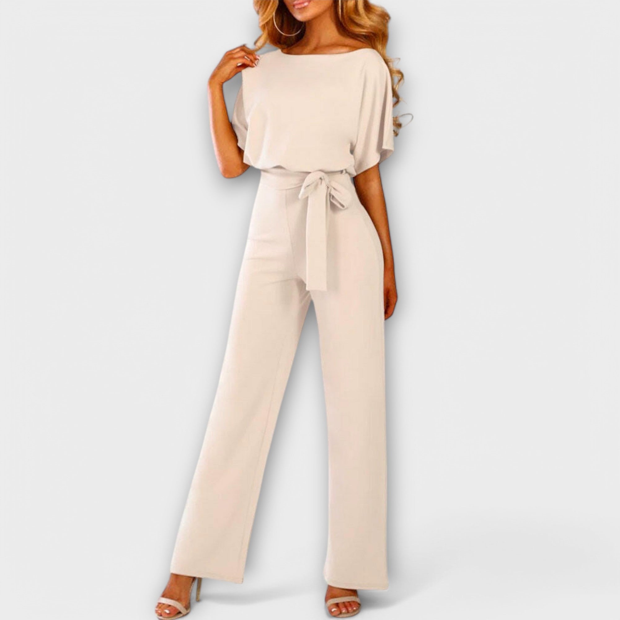 Jenny | Stylish Belted Wide-Leg Jumpsuit