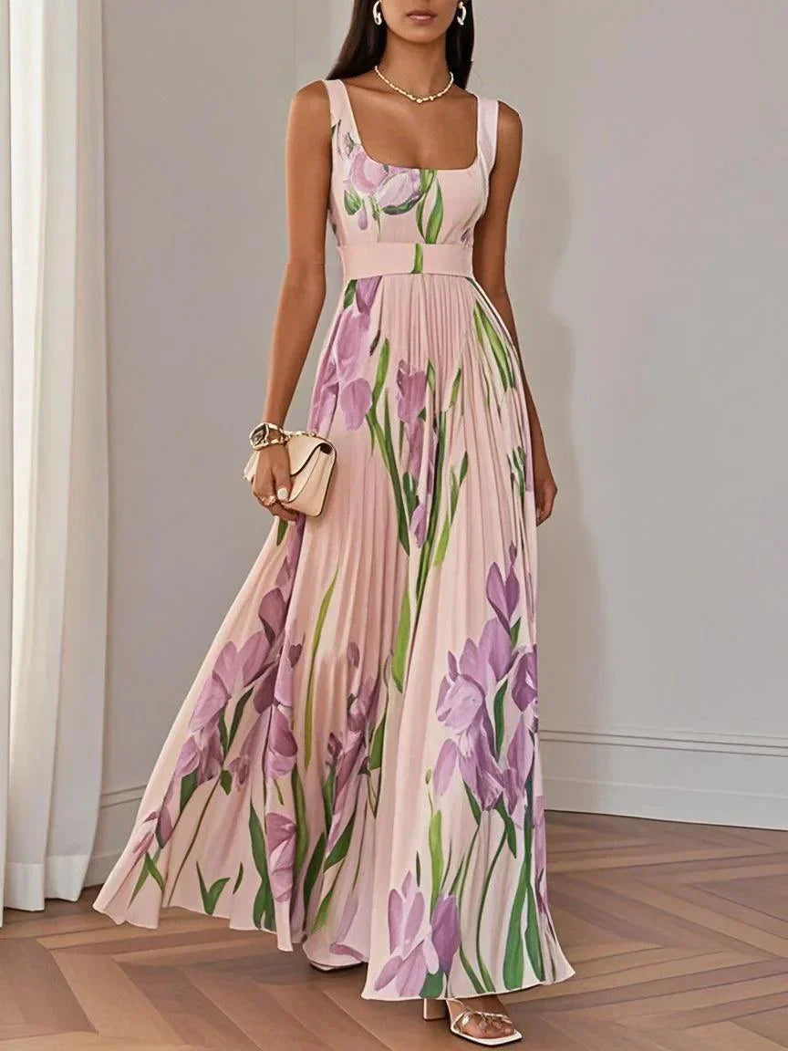 Revina™ |  Elegant Floral Maxi Dress