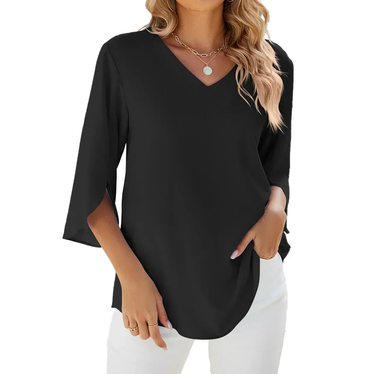 Belinda™ | V-Neck Blouse
