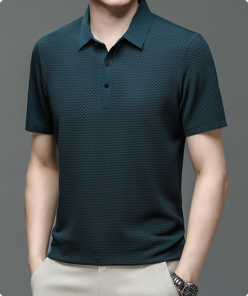 Danny | Stylish Textured Polo Shirt for Men