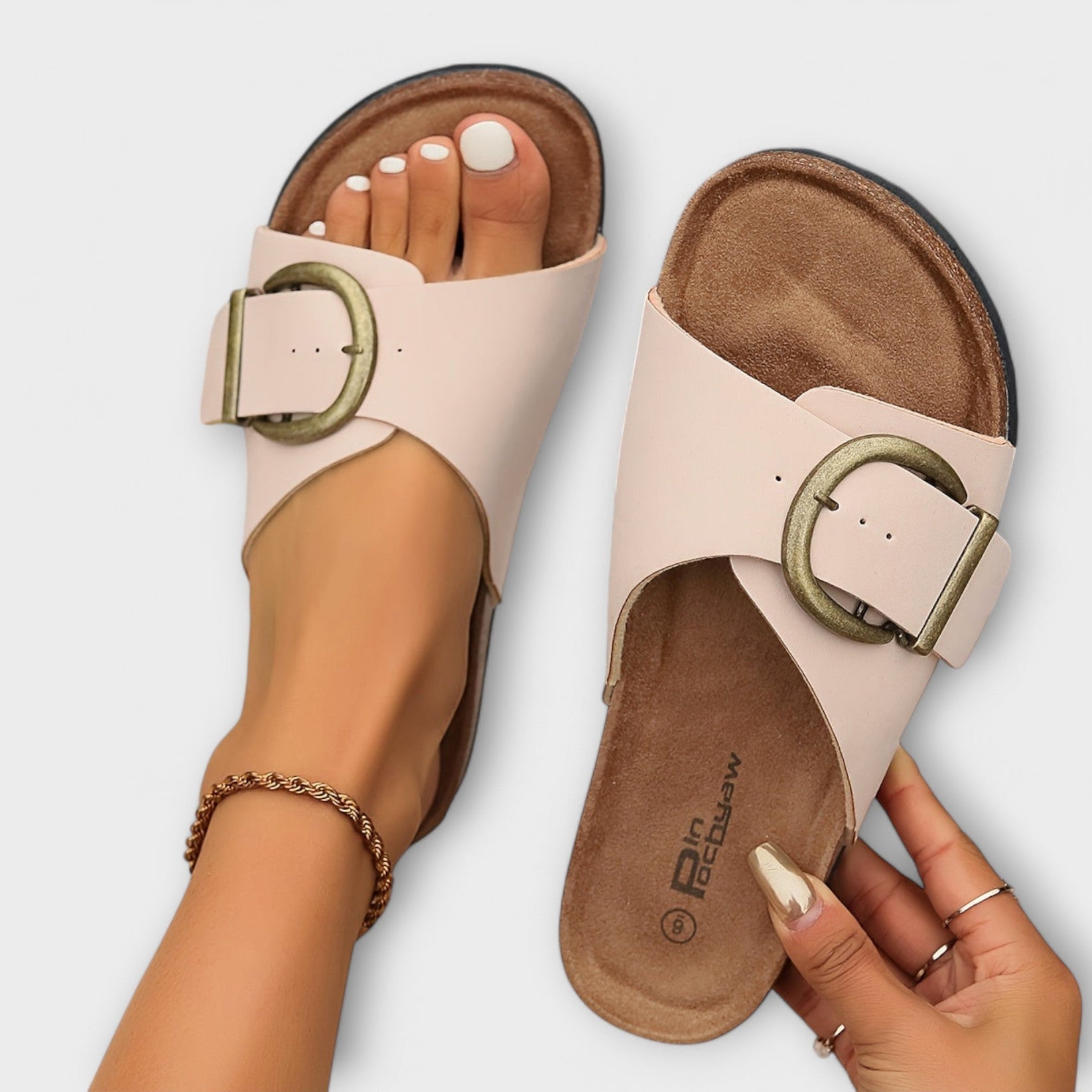 Mirano | Stylish Buckle Slide Sandals